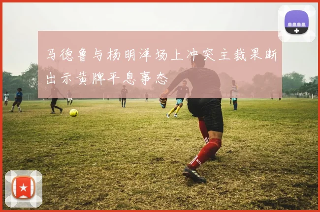 马德鲁与杨明洋场上冲突主裁果断出示黄牌平息事态